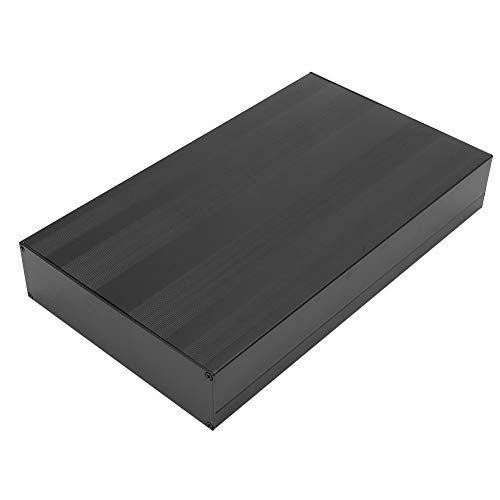 Matte Black DIY Aluminum Enclosure - Waterproof Electronic Project Box for Circuit Boards & PCBs - Perfect for DIY Electronics, Prototyping & Secure Component Storage