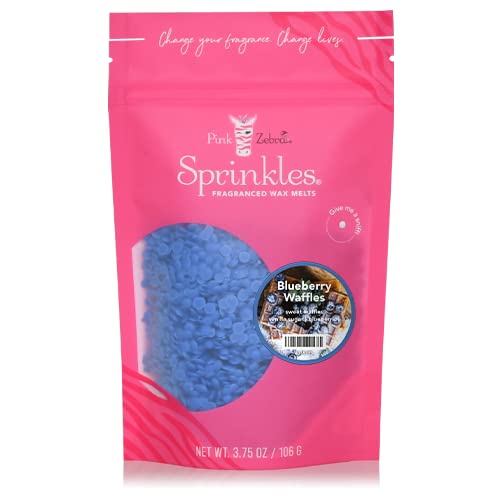 Blueberry Waffles Scented Wax Melts - Pink Zebra 3.75 oz (PZBBW12345) | Home Fragrance for Relaxation, Aromatherapy & Cozy Atmosphere | Perfect for Living Room, Bedroom & Office Spaces