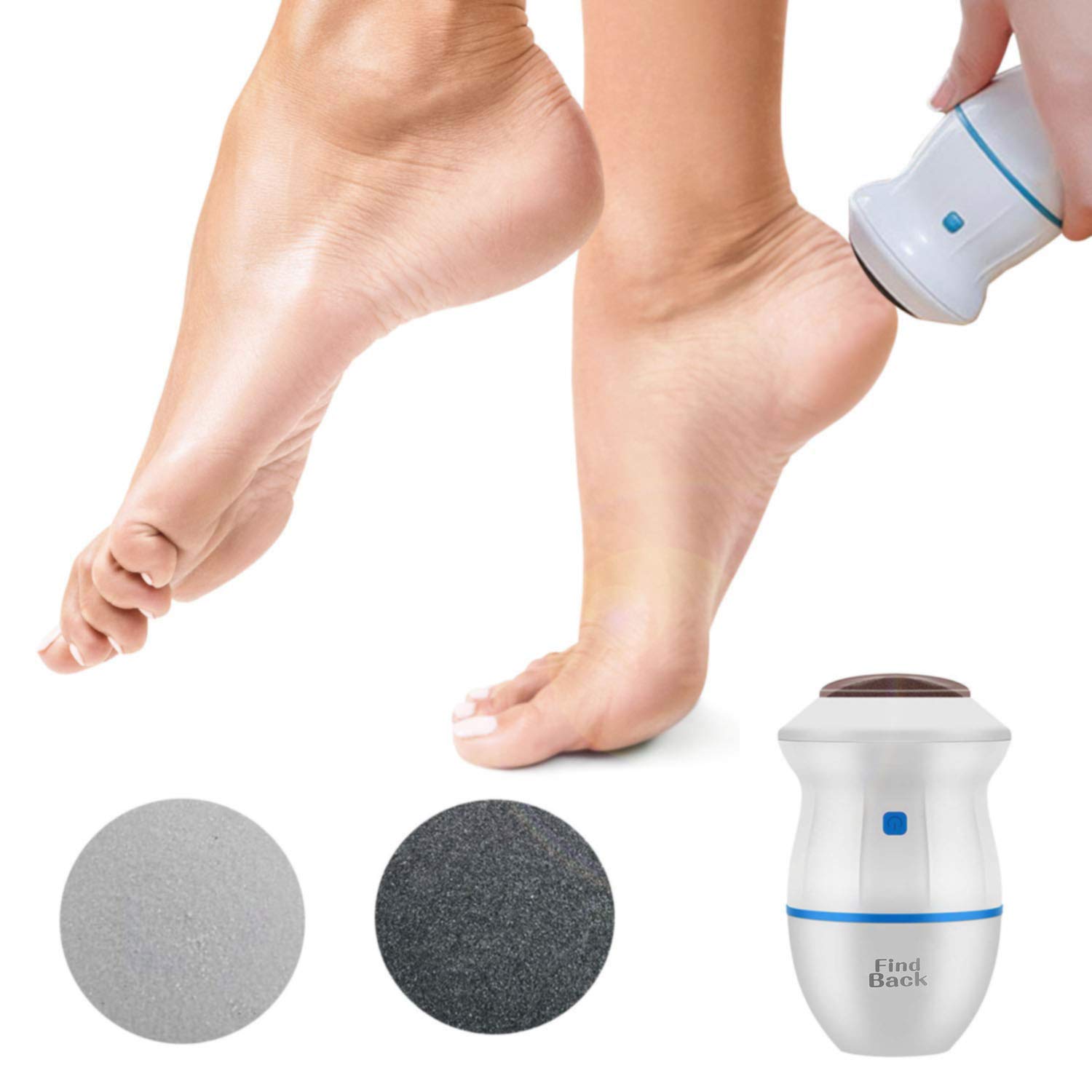 Electric Callus Remover & Foot File - Professional Pedicure Tool for Dead Hard Cracked Dry Skin Care - Fast & Painless Foot Grinder for Smooth Heels - Perfect for Home Spa, Salon Use & DIY Foot Care Routine