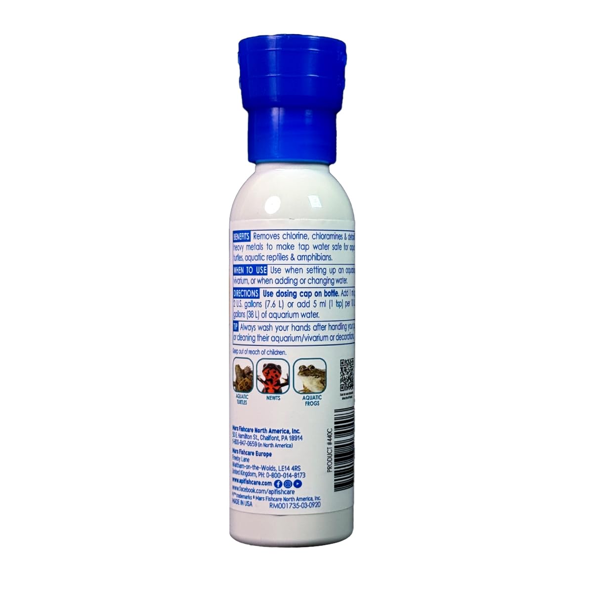 API TURTLE WATER CONDITIONER - 4 oz Bottle for Reptile & Turtle Tanks | Removes Chlorine & Heavy Metals | Safe for Aquatic Pets | Perfect for Water Changes & Tank Maintenance