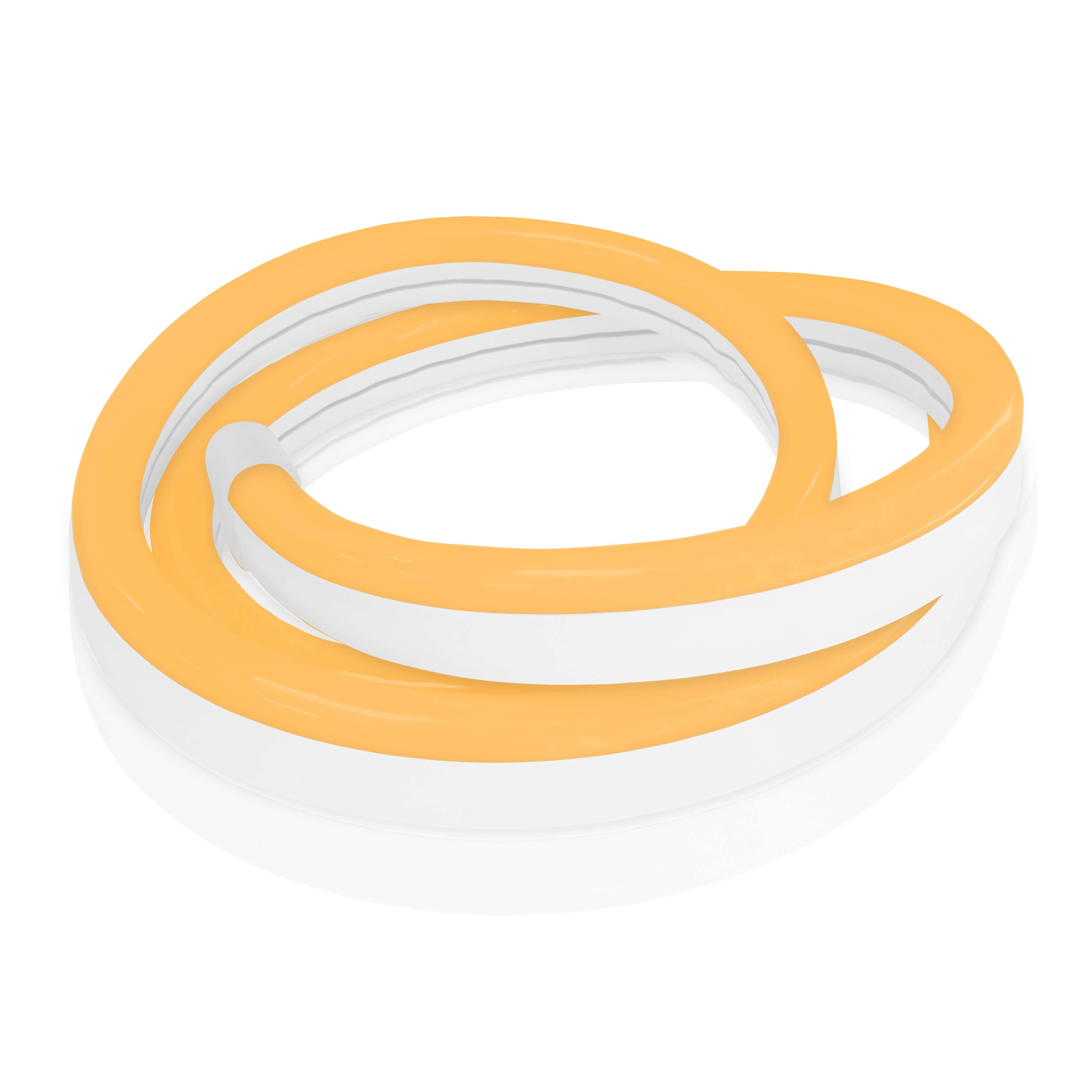 Neon LED Strip Light Amber - Petite Size with Custom Cuts | Perfect for Bedroom Decor, Party Lighting & DIY Home Projects