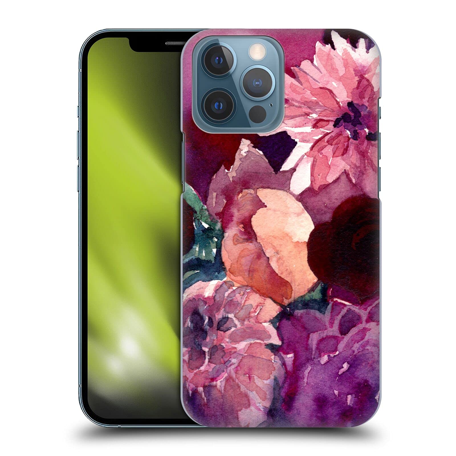 Officially Licensed Mai Autumn Dahlias Floral Garden Hard Back Case for Apple iPhone 13 Pro Max - Durable Protective Cover with Stylish Floral Design, Perfect for Everyday Use, Travel & Gift Giving