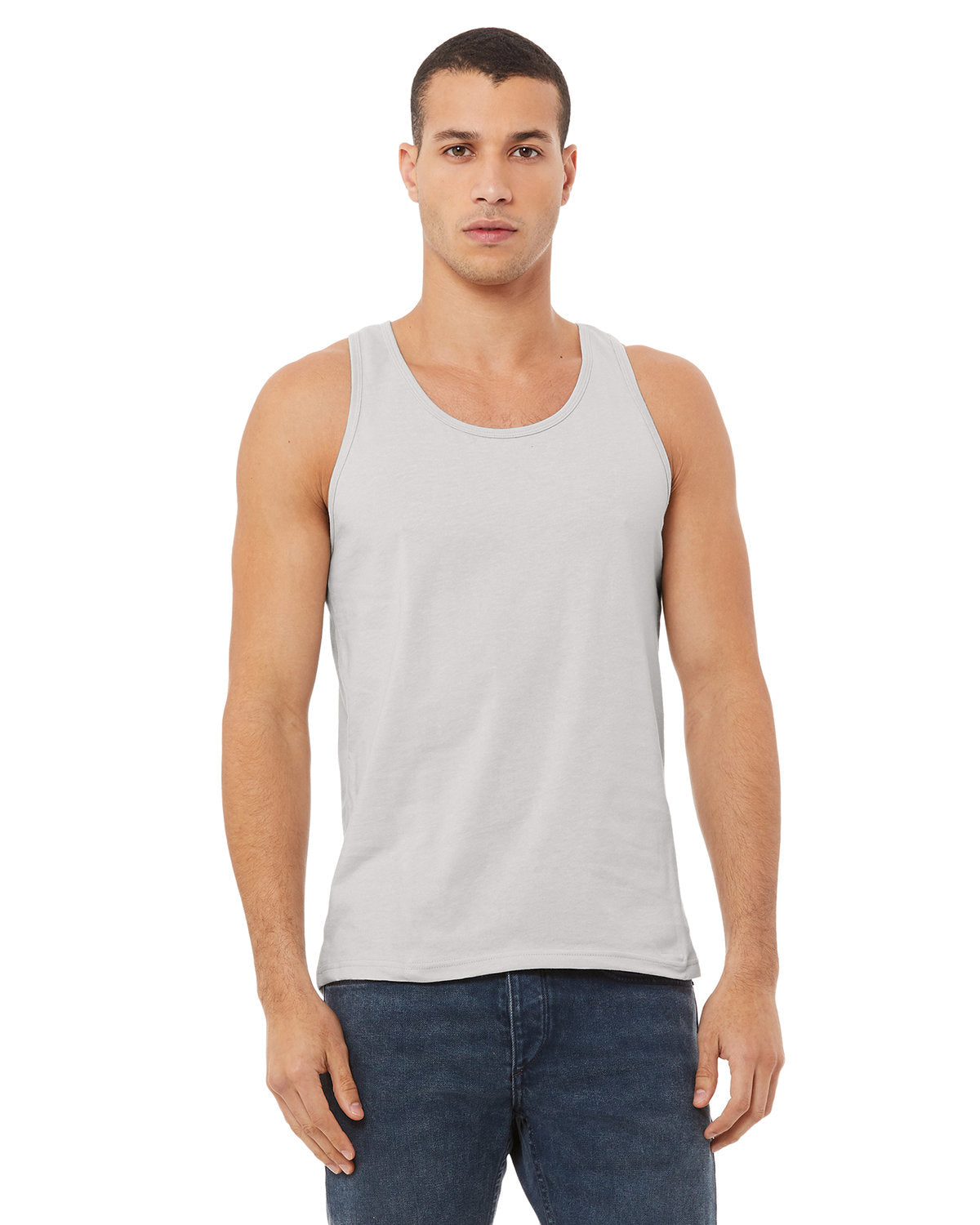 Bella + Canvas 3480 Unisex Jersey Tank Top - Soft Cotton Spaghetti Strap Casual Wear for Men & Women - Perfect for Gym, Beach, and Summer Outfits