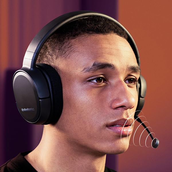 SteelSeries Arctis 1 Wireless Gaming Headset with USB-C & Detachable Clearcast Mic - Compatible with PC, PS4, Nintendo Switch/Lite, Android - Black - Perfect for Competitive Gaming, Streaming & Mobile Play