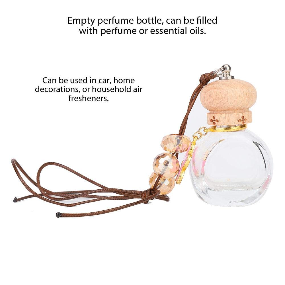 Refillable Hanging Perfume Bottle for Car & Home - Essential Oil Diffuser, Car Air Freshener Pendant - Perfect for Vehicles, Offices, and Living Spaces