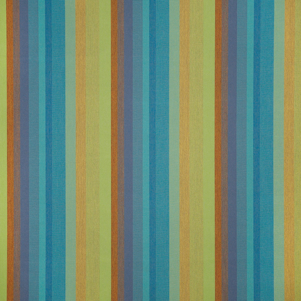 9 x 9 Inch Sunbrella Astoria 56096-0000 Lagoon Stripe Fabric Swatch - Premium Upholstery & Home Decor Material for Furniture, Cushions, and DIY Projects