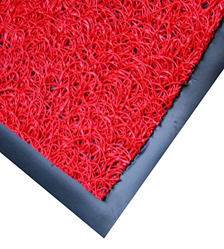 Heavy-Duty Vinyl Mesh Scraper Mat 4' x 10' - Non-Slip Entrance Floor Mat for High Traffic Areas - Ideal for Commercial Use, Garages, and Mudrooms - Blue
