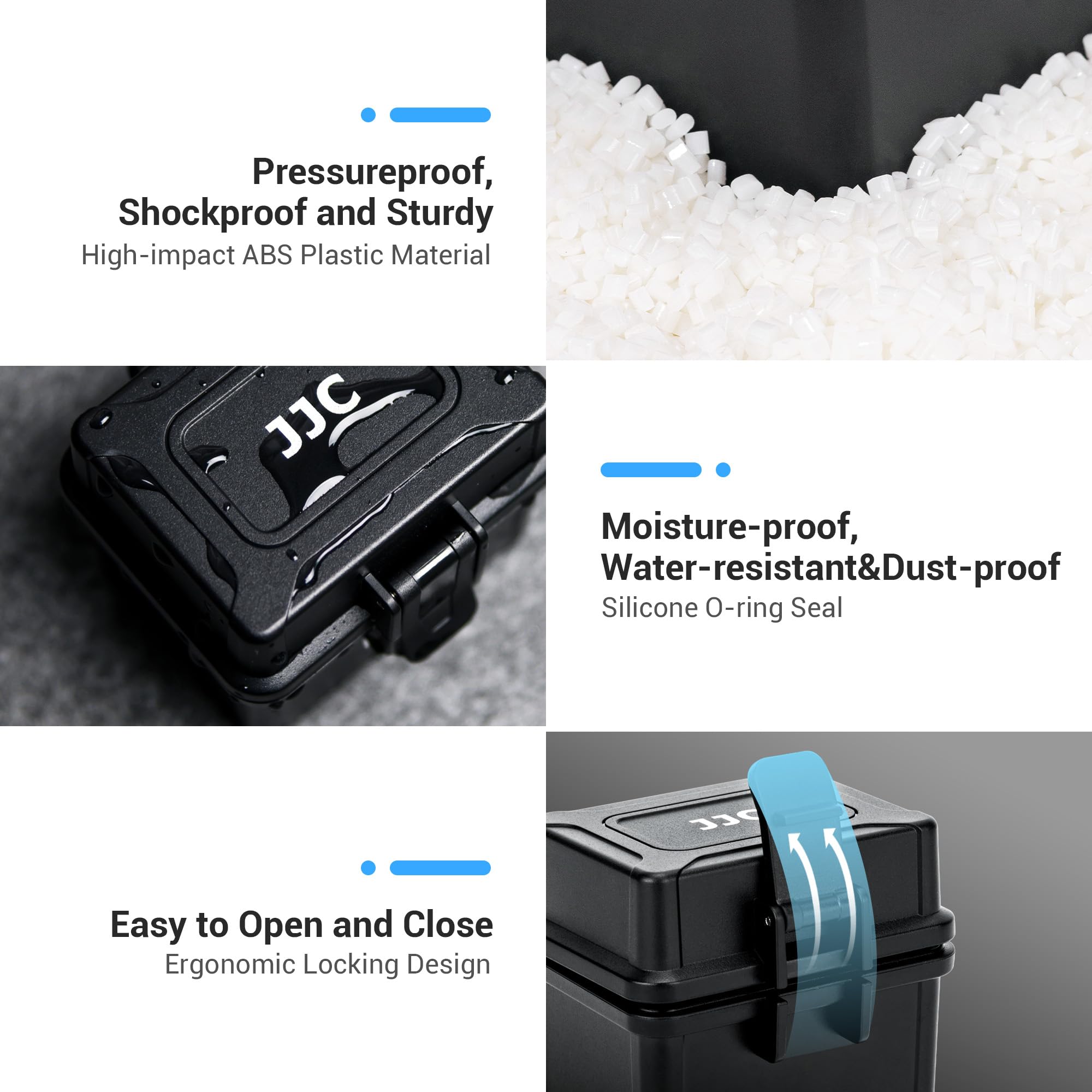 Compact Battery and Memory Card Storage Organizer for 2 Camera Batteries, 2 SD Cards & 4 Micro SD Cards - Includes 3 Protective Foam Pads | Perfect for Photographers, Travelers & Tech Enthusiasts