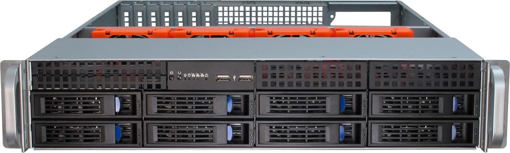 Inter-Tech IPC 2U Server Storage Case 2408 - 88887117 Rackmount Chassis without PSU for Data Centers & IT Infrastructure