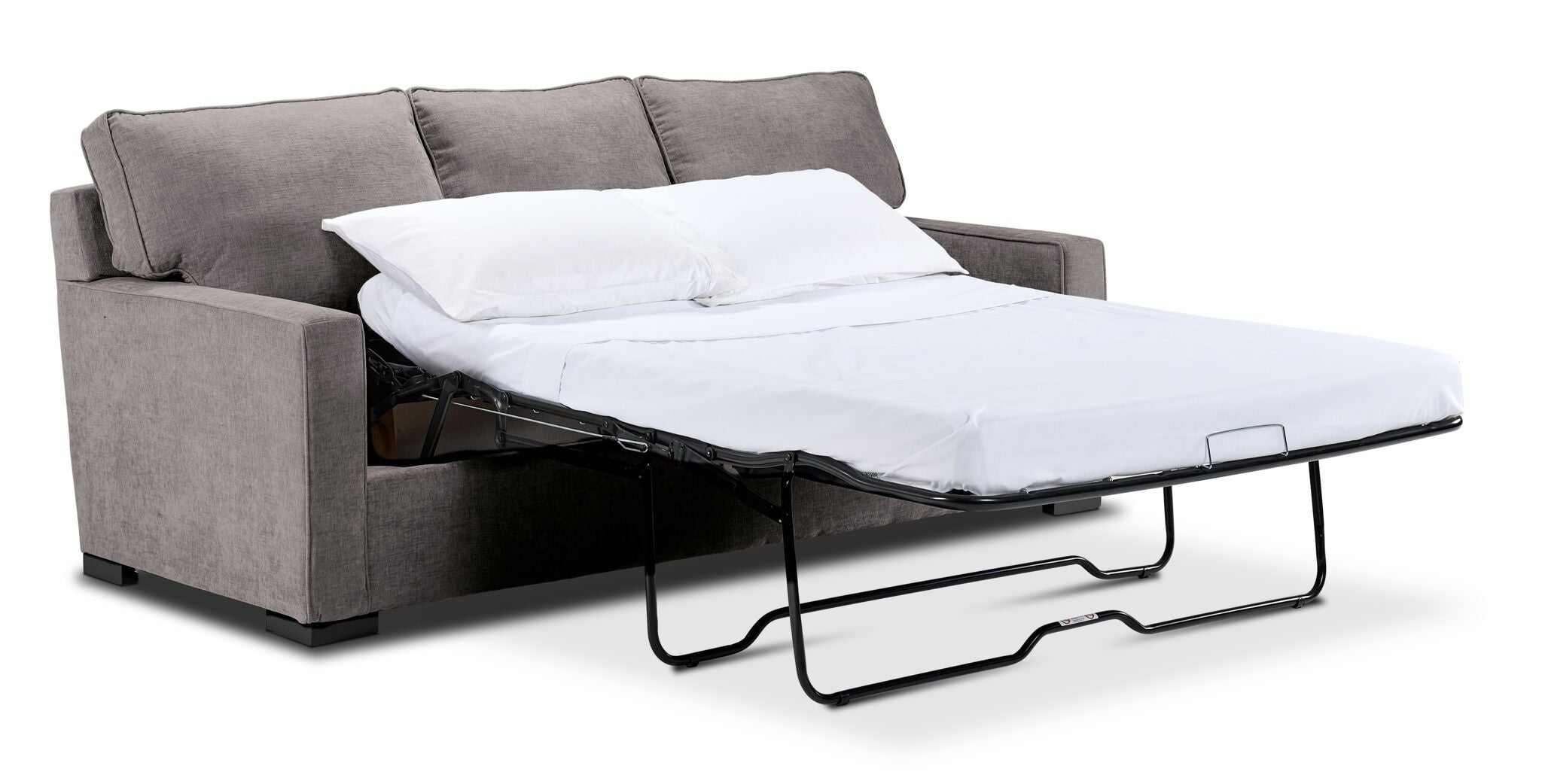 Charlotte Full Sofa Bed in Smoke Gray – Convertible Sleeper Sofa for Small Spaces, Guest Room & Apartment Living