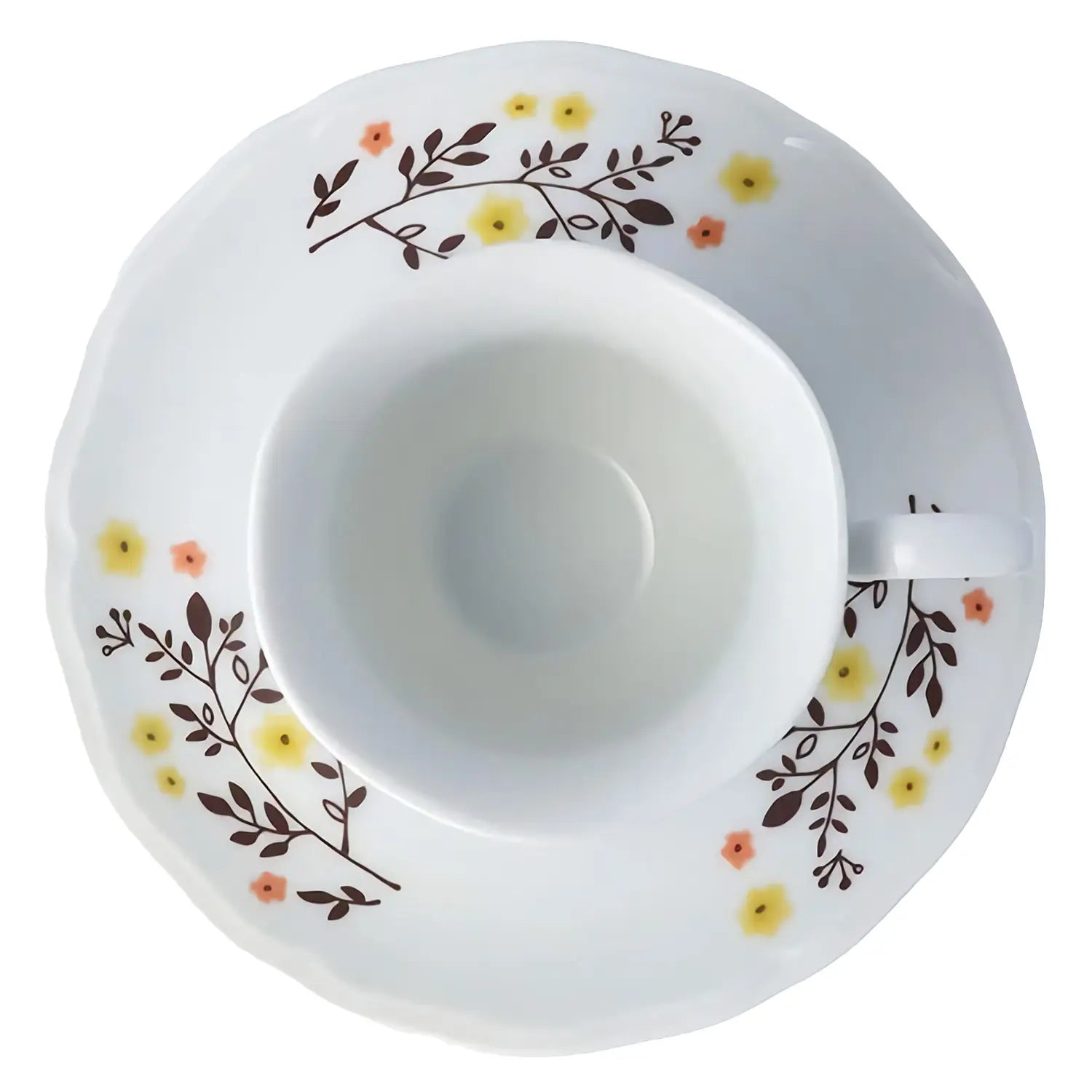 Premium Harekutani Haruhana Porcelain Tea Cup & Saucer Set - Elegant Japanese Ceramic for Tea, Coffee & Dessert - Perfect for Afternoon Tea, Gifts & Home Decor