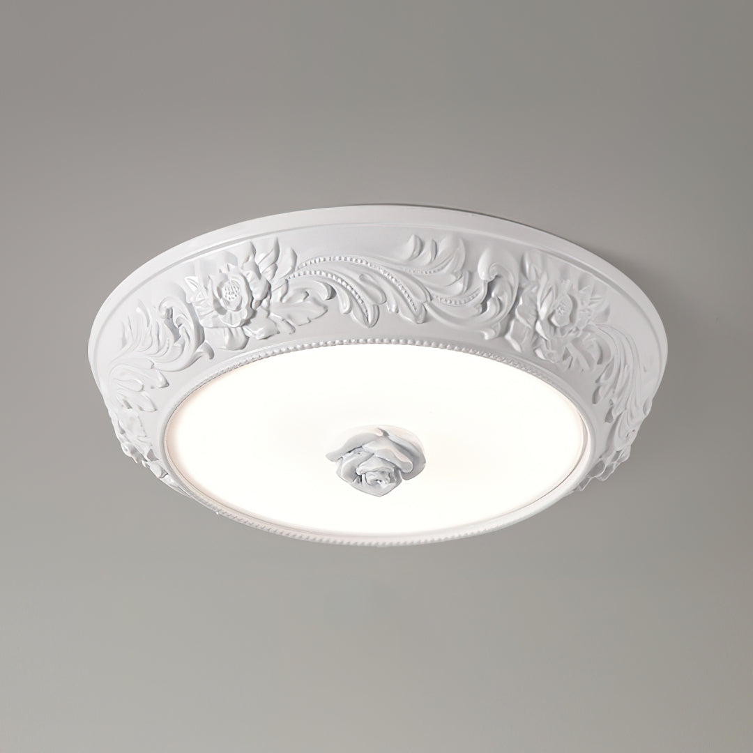 Modern Embossed Resin Ceiling Light Fixture - Elegant Home & Office Lighting for Living Room, Bedroom, Dining Area | Energy Efficient & Stylish Design