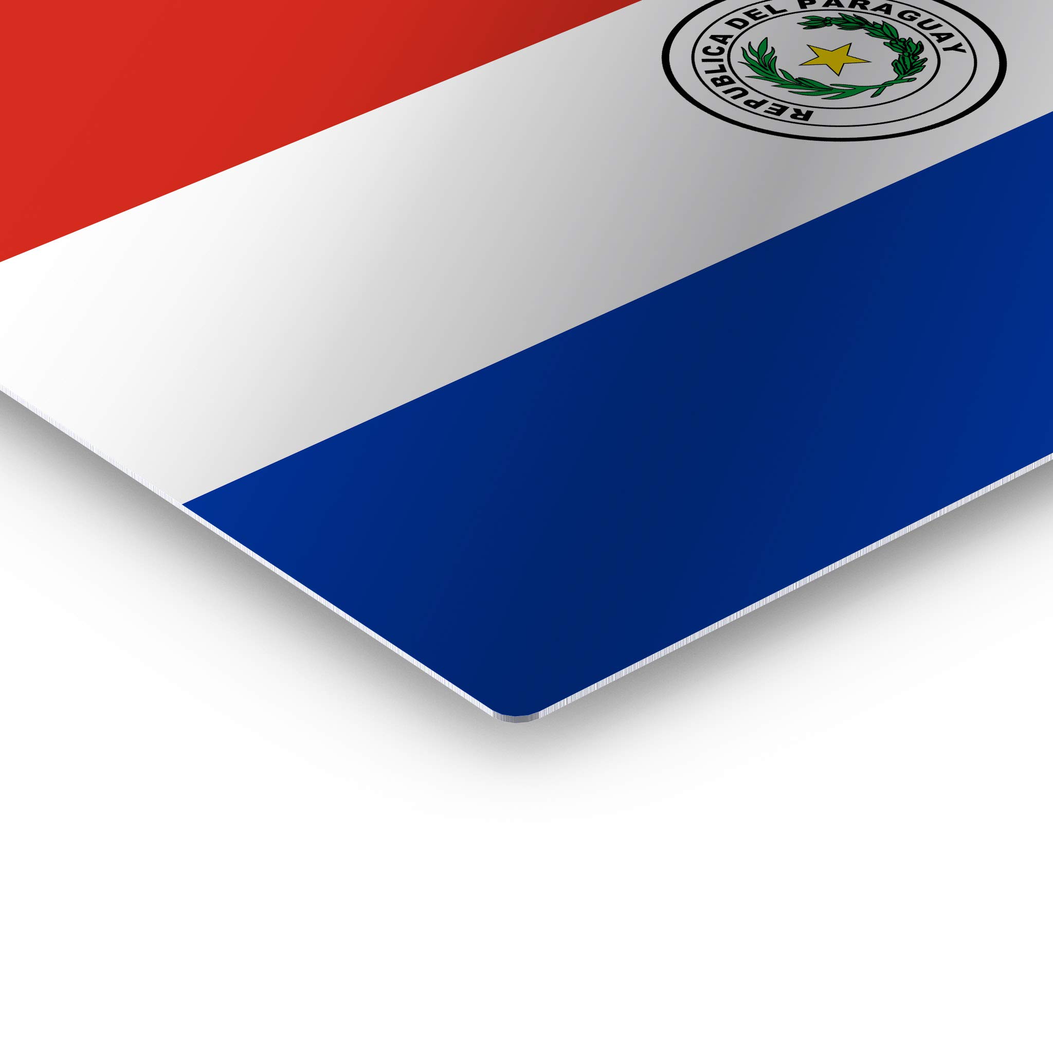 Paraguay Flag Metal Wall Art Print - 24x36 Inches, Ready to Hang, Made in USA | Modern Home & Office Decor for Living Room, Dorm, Bedroom, Kitchen, Man Cave, Sports Club & Bar | Patriotic Country Flags Wall Decor for Gifts & National Pride Display