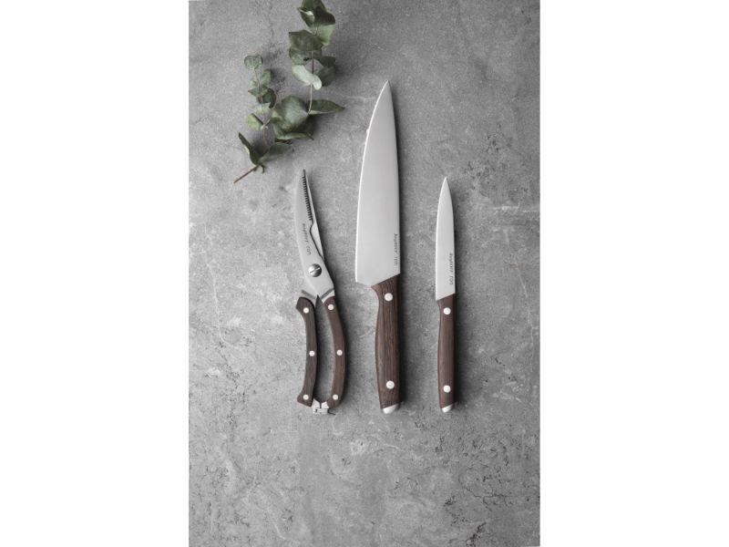 BergHOFF Ron 3-Piece Multifunctional Knife Set - Premium Stainless Steel Kitchen Knives for Slicing, Dicing & Chopping - Perfect for Home Chefs & Professional Cooking