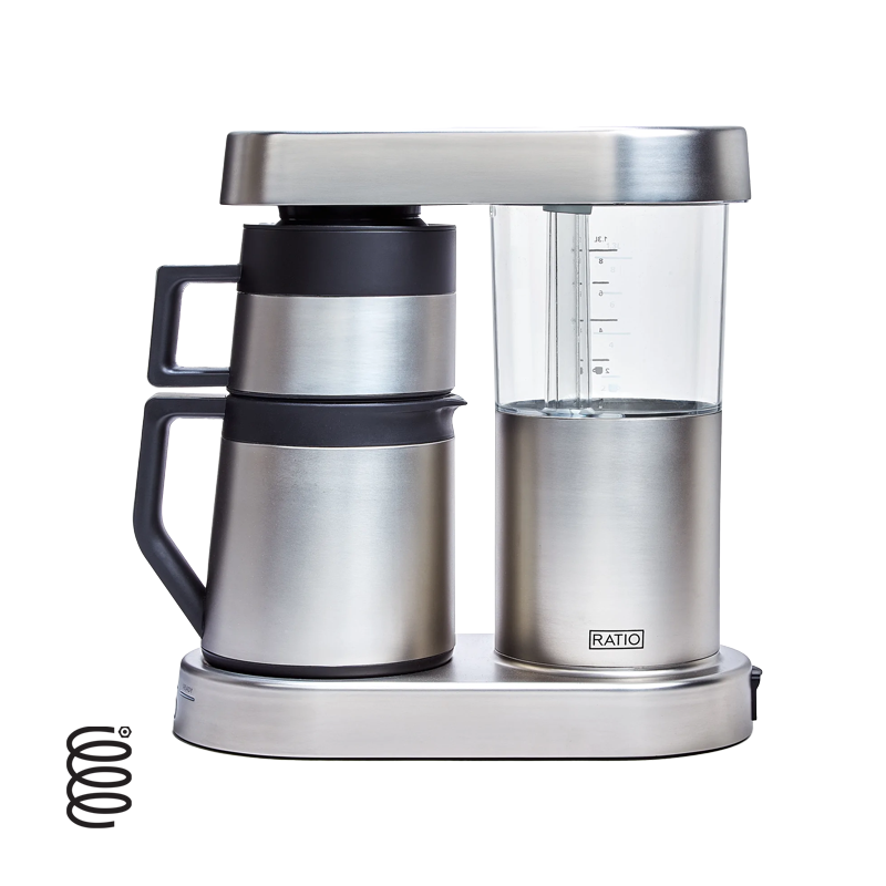 Ratio Six Coffee Brewer - Premium Stainless Steel Drip Coffee Maker for Home & Office Use | Perfect for Daily Brewing, Entertaining & Gifting