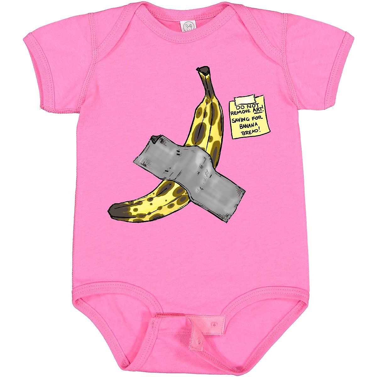Inktastic Banana Wall Art & Saving for Banana Bread Baby Bodysuit - Fun Nursery Decor & Cute Baby Outfit for Banana Lovers - Perfect for Baby Showers, Birthdays & Farmhouse Themed Rooms