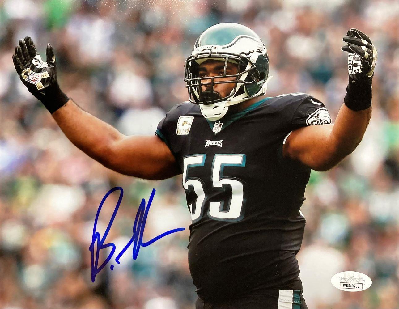 Brandon Graham Autographed 8x10 Philadelphia Eagles Photo with JSA Certificate - Perfect for NFL Fans, Sports Memorabilia Collectors, and Eagles Home Decor