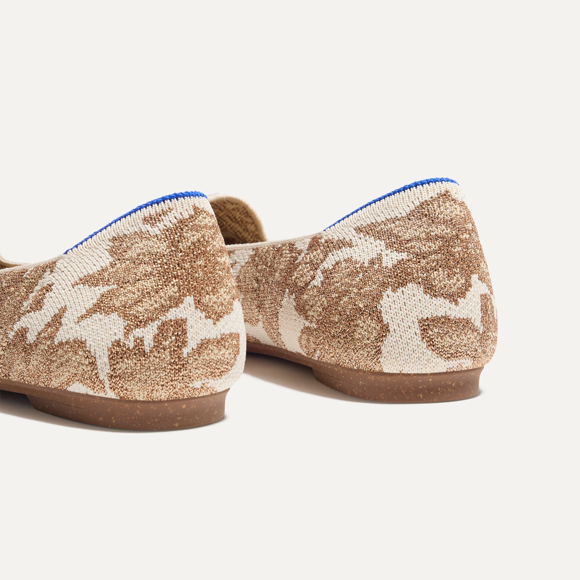 Gold Chantilly Lounge Loafers - Comfortable Slip-On Shoes for Women | Perfect for Home, Office & Casual Outings