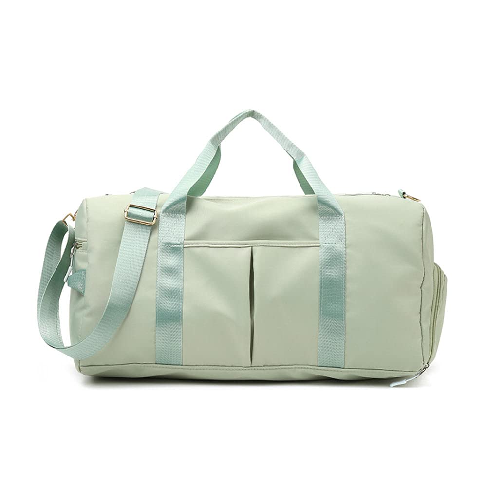 **Waterproof Sports Gym Bag for Women & Men - 29L Duffle Bag with Shoe Compartment & Wet Pocket - Cute Fruit Green Design - Perfect for Gym, Travel & Workout**