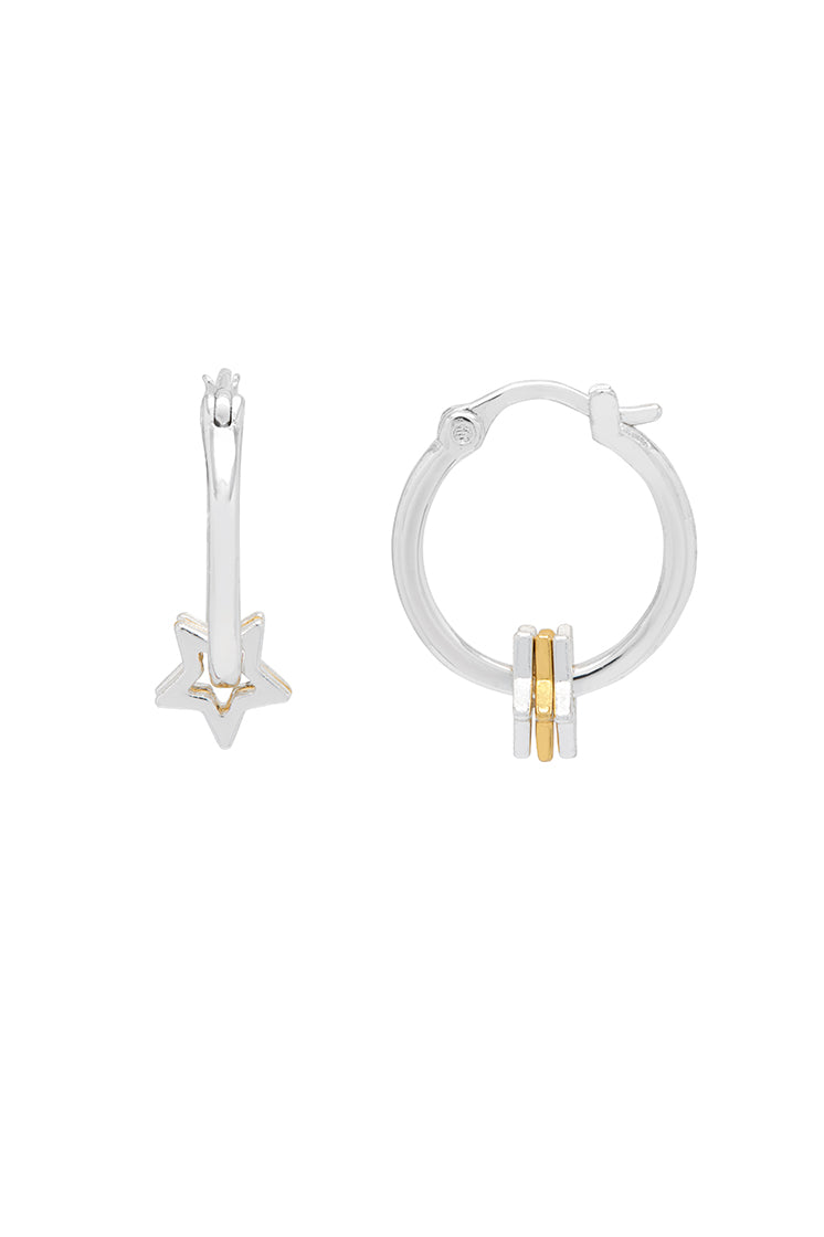 Trio Star Earrings for Women - Elegant Gold Plated Dainty Star Stud Earrings - Perfect for Everyday Wear, Parties & Gifts