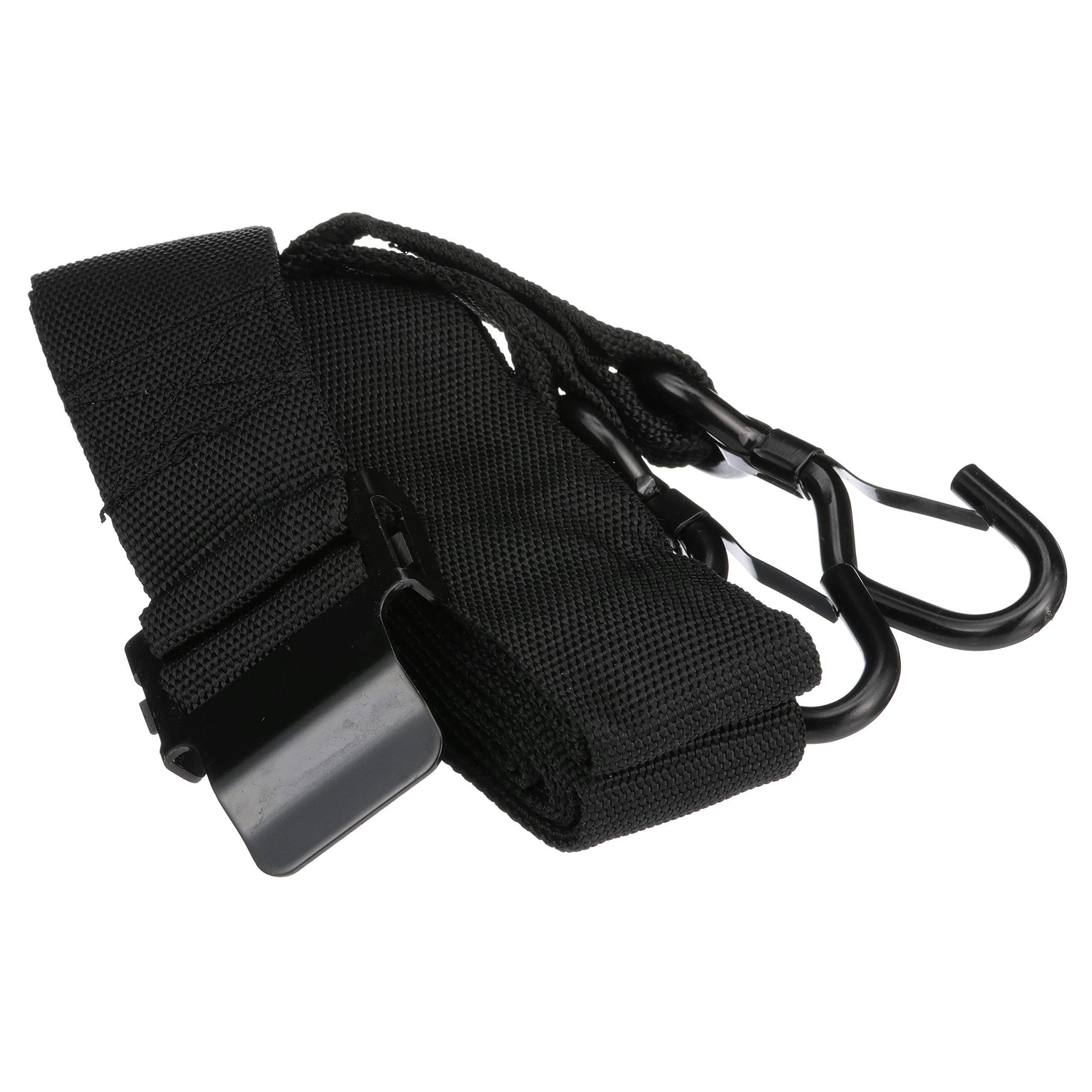 Seachoice Gunwale Tie Down Boat Strap - 16 Ft Heavy Duty Marine Rope with Adjustable Hook - Secure Kayaks, Canoes & Jet Skis to Trailers - Black Boating Accessories for Water Sports & Outdoor Adventures