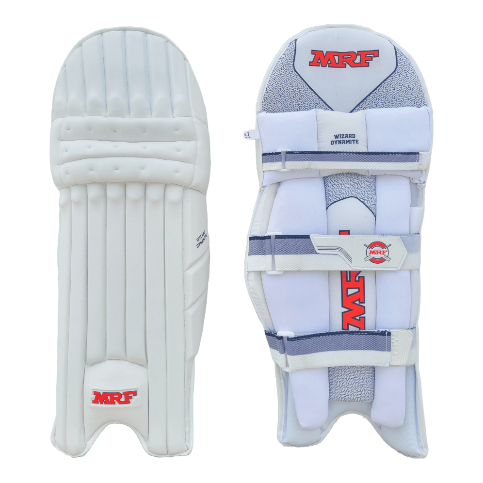 MRF Wizard Dynamite Junior Cricket Batting Pads - Lightweight Protective Gear for Youth Cricket Players | Perfect for Practice, Matches & Training Sessions
