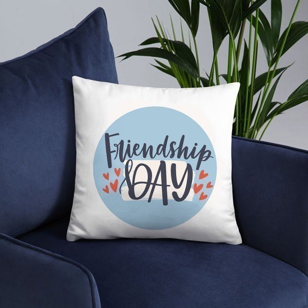 Best Friendship Day Cushion Gift - Soft & Comfortable Throw Pillow for Friends - Perfect for Couches, Beds, and Home Decor