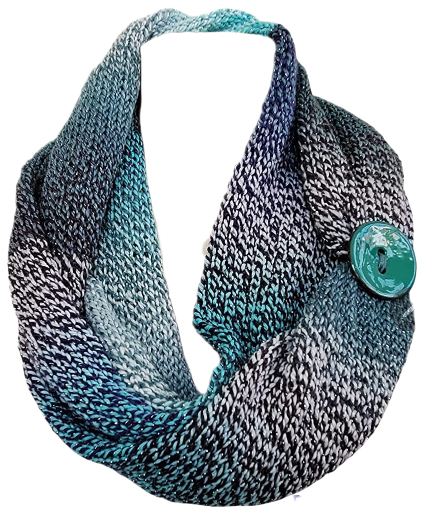 Hand Knit Infinity Scarf - Soft Warm Winter Fashion Accessory for Women | Perfect for Office, Travel & Casual Outfits