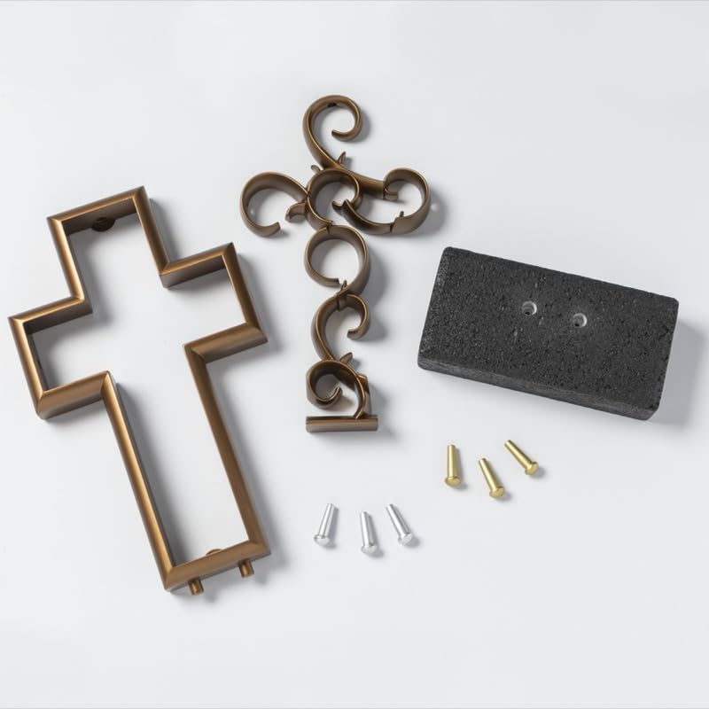 Unity Cross® Frosted Gold Color - Elegant Rustic Unity Candle & Sand Ceremony Alternative for Weddings, Anniversaries & Vow Renewals