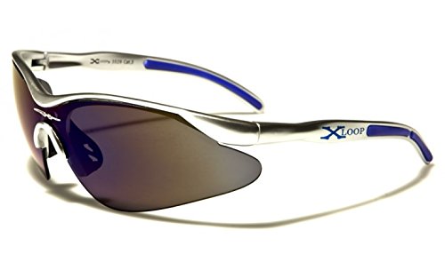 Silver W Blue
