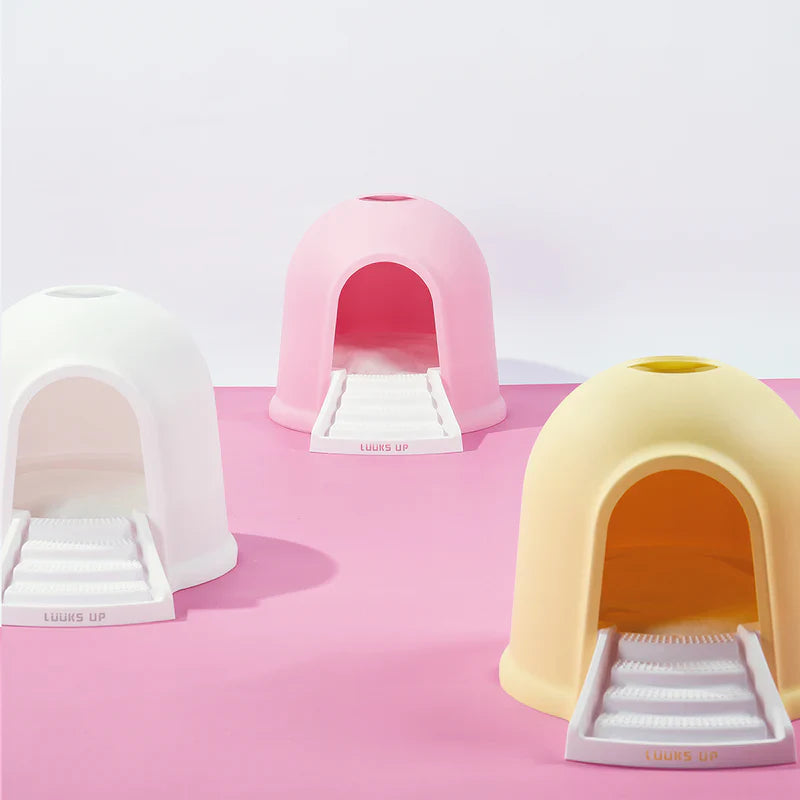 2 in 1 Kitty Litter Box & Cat House - Eco-Friendly Dual Use Litter Cabin with Odor Control - Perfect for Small Spaces & Stylish Home Decor