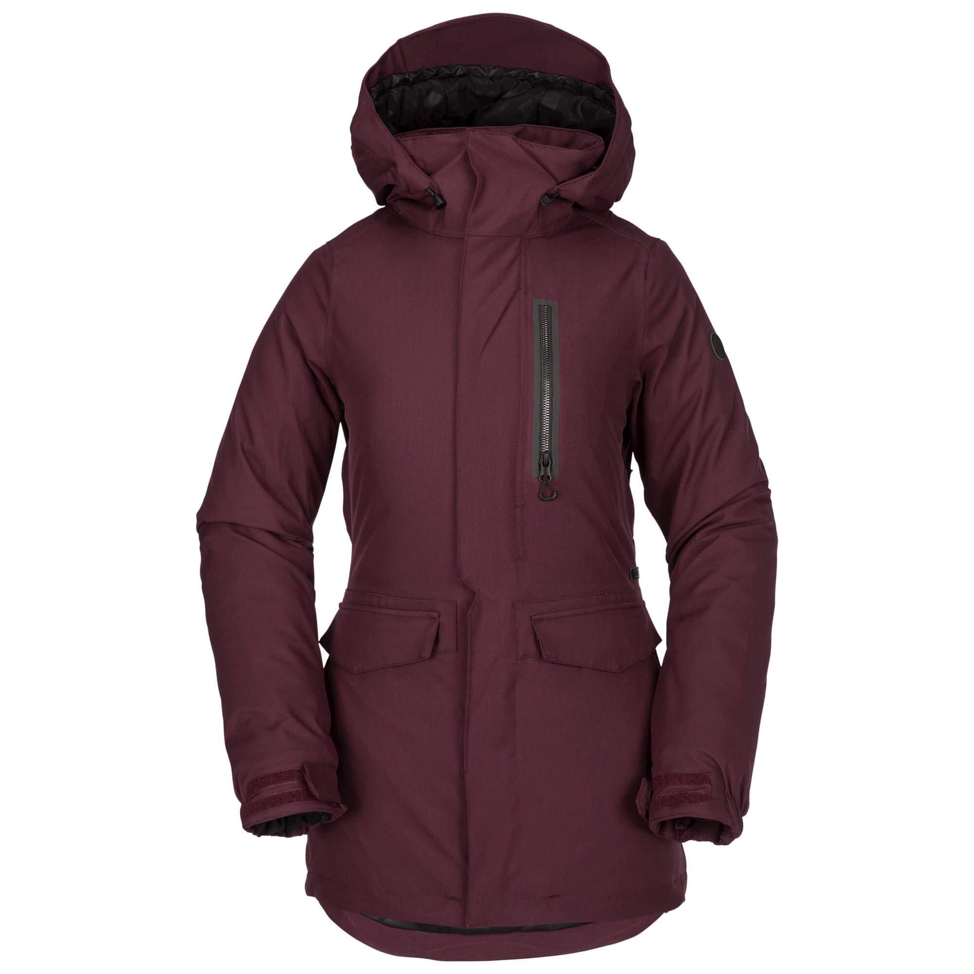 Volcom Women's Shelter 3D Stretch Insulated Snowboard Jacket - Waterproof Winter Ski Coat with Hood for Cold Weather - Perfect for Snowboarding, Skiing & Outdoor Winter Activities