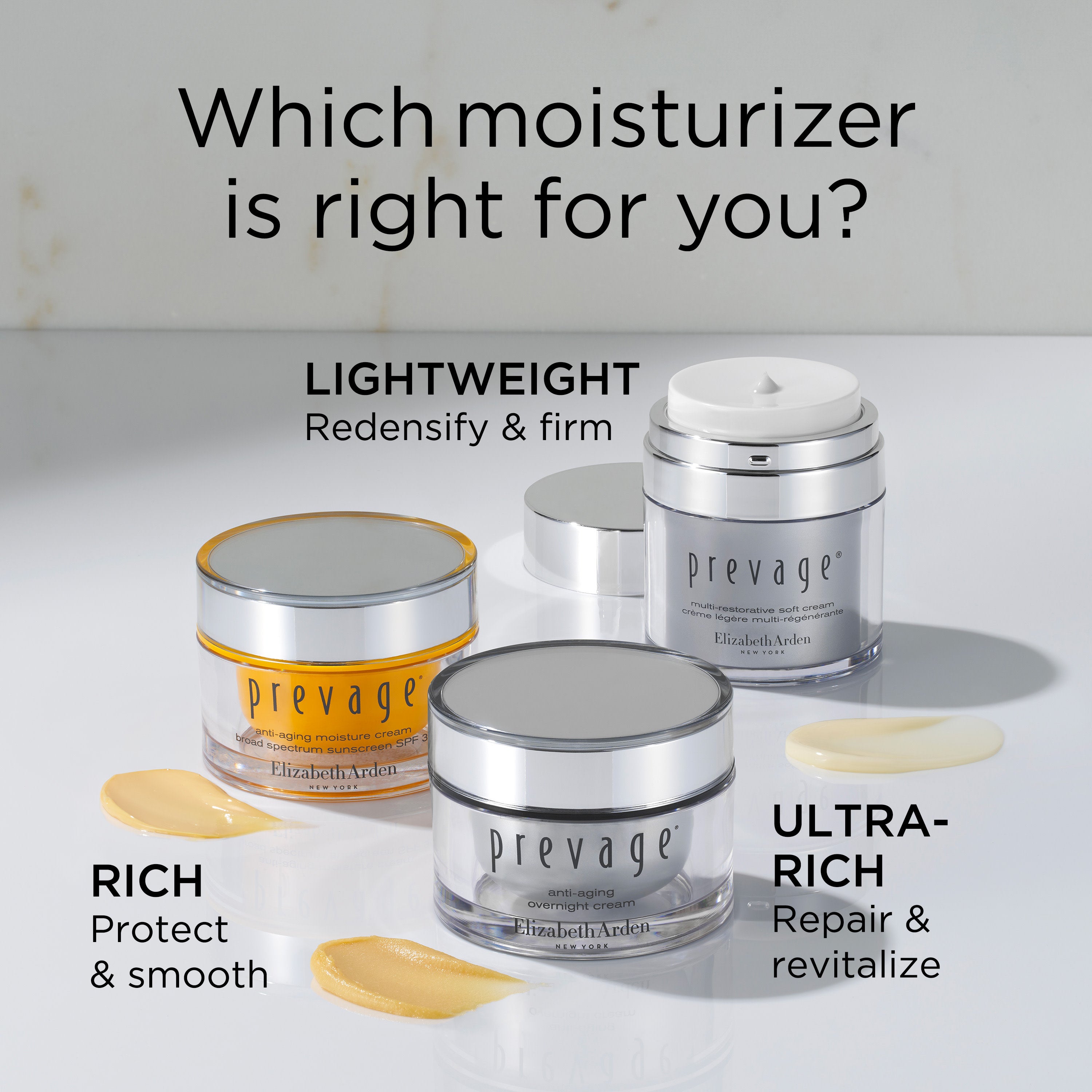 Elizabeth Arden PREVAGE® Multi Restorative Soft Cream - Anti-Aging Face Moisturizer with Idebenone for Wrinkles & Fine Lines | Day & Night Cream for Dry, Sensitive Skin | Perfect for Daily Skincare Routine & Travel