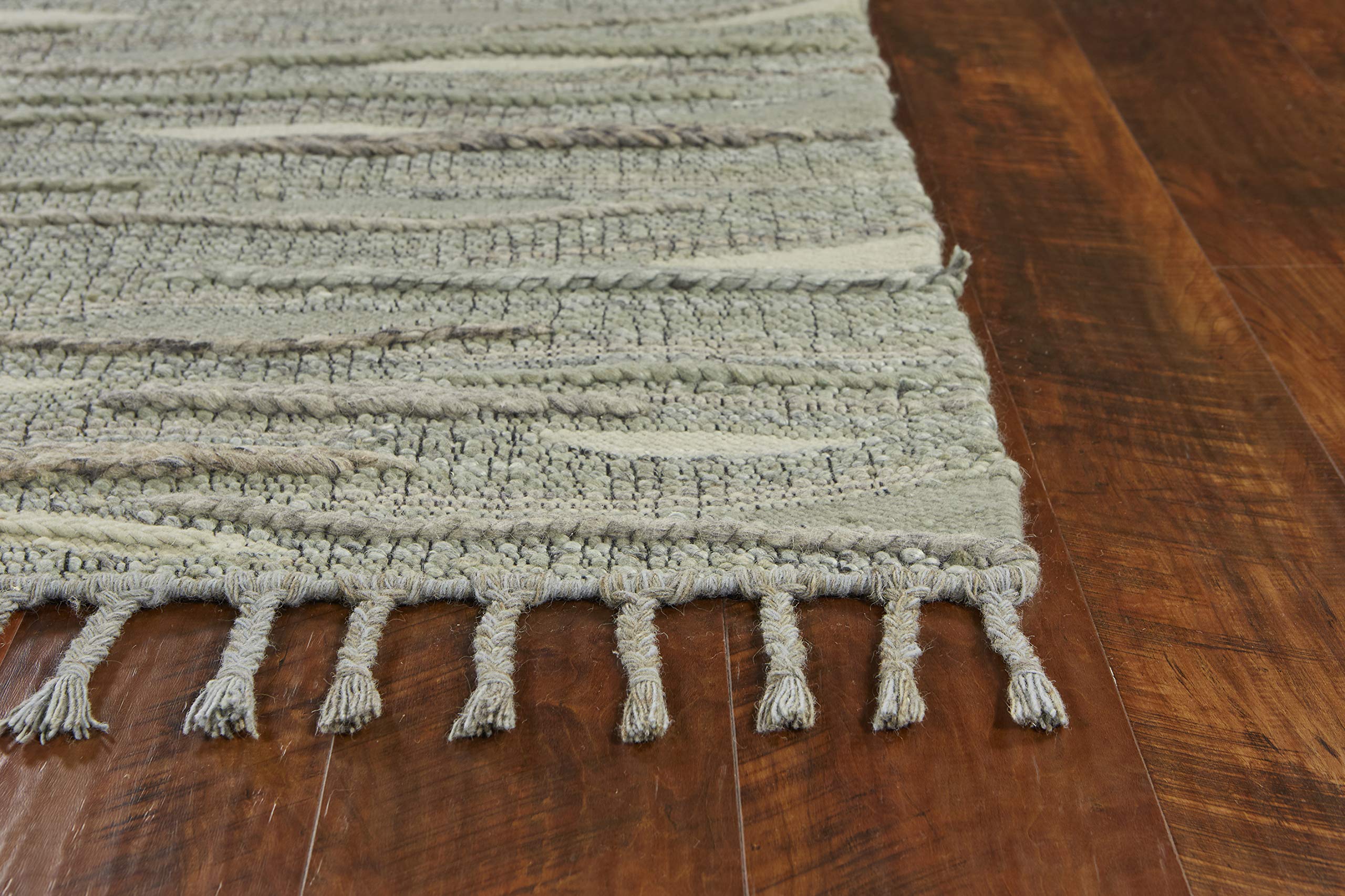 KAS Rugs 5' x 7' Slate Area Rug - Soft Modern Non-Slip Living Room Rug for Home Decor, Bedroom, Office | Durable & Easy to Clean