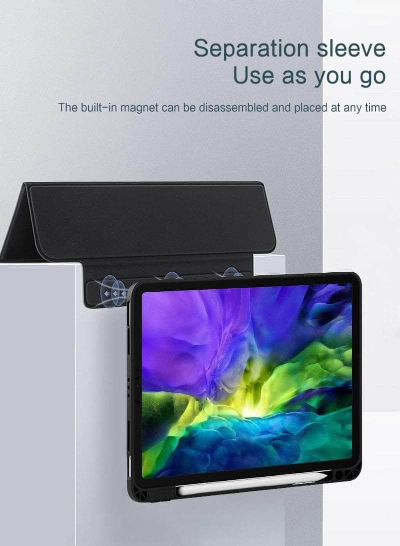 2021 iPad Pro 11 Inch Smart Magnetic Folio Case with Split Design - Perfect for Work, Study & Travel Protection