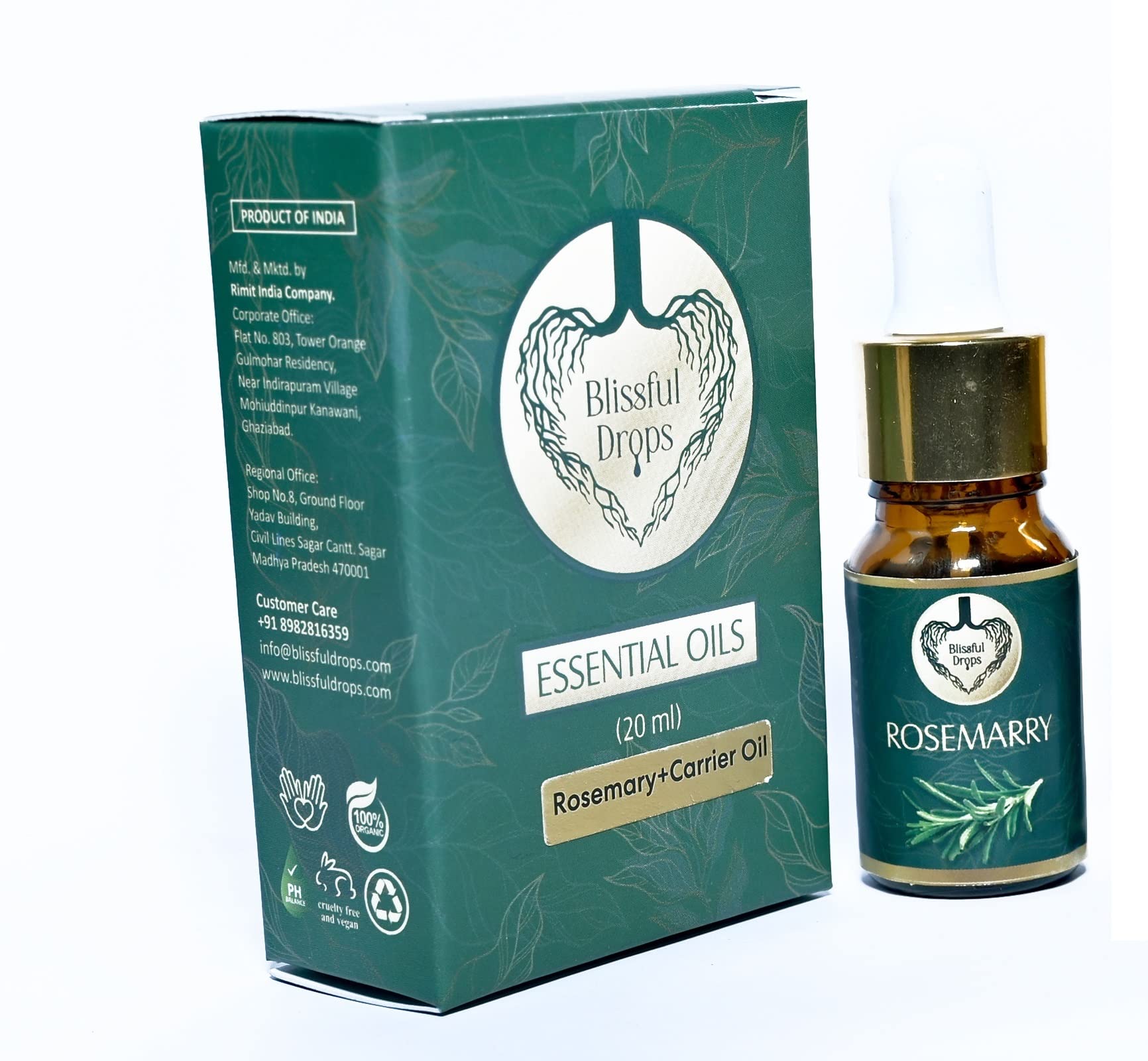 Pure Rosemary Essential Oil for Hair Growth & Relaxation - 100% Natural Aromatherapy Oil for Diffusers, Massage & Skincare