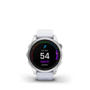 Garmin Epix Pro (Gen 2) Smartwatch - 42mm Silver Stainless Steel Case with Whitestone Band | GPS, Heart Rate Monitor, Sports & Fitness Tracking | Perfect for Running, Hiking & Outdoor Adventures