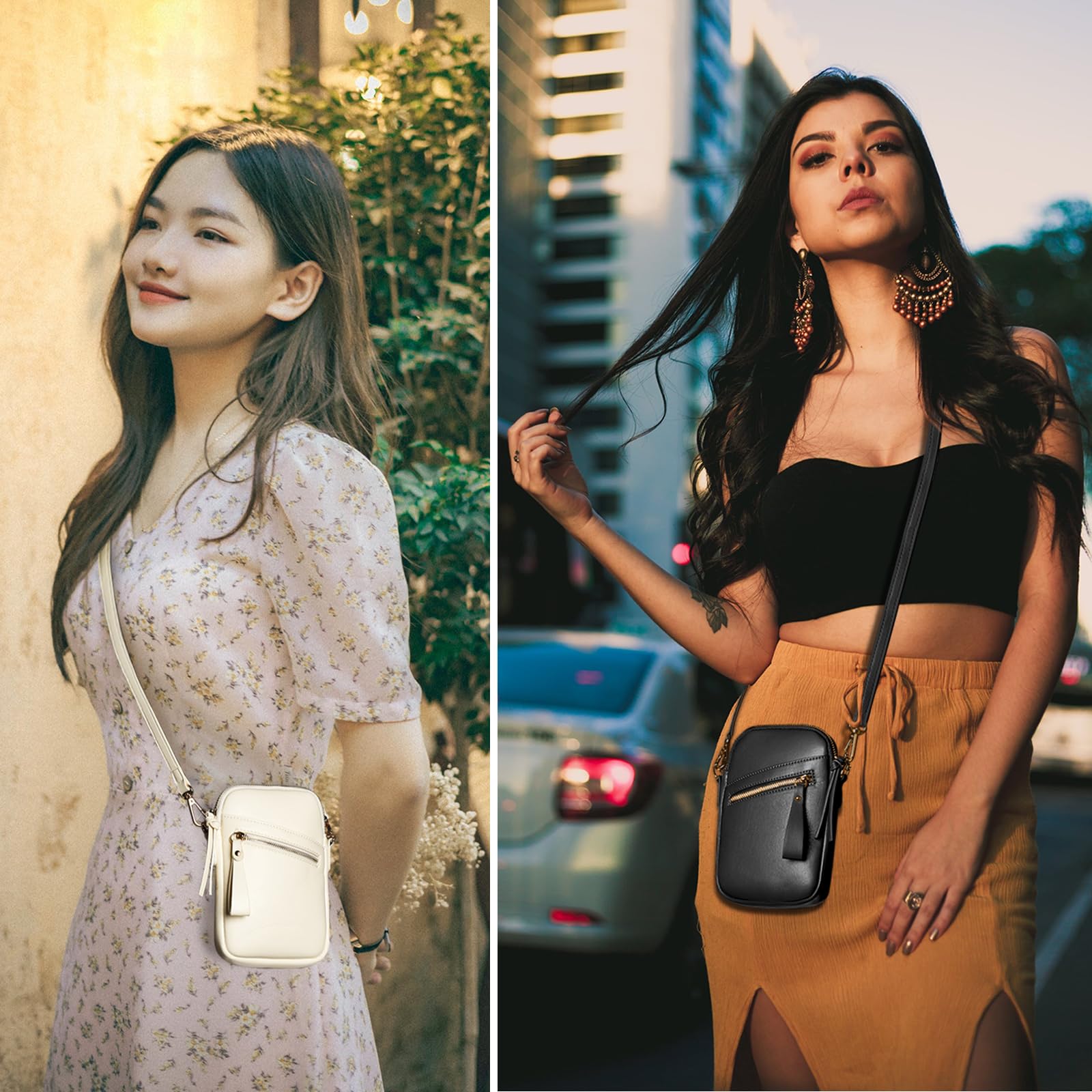 Stylish M-Plateau Crossbody Bags for Women & Men - Adjustable Strap Small Phone Purse - Perfect for Travel, Shopping & Everyday Use