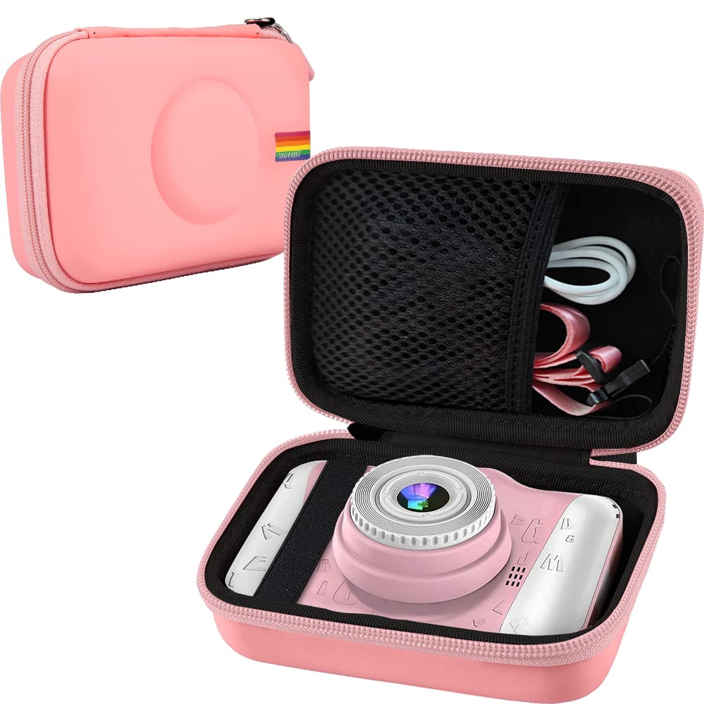Leayjeen Kids Digital Video Camera Case - Compatible with WOWGO, Coolwill, SUZIYO, YINGOOT Children's Selfie Cameras - Protective Cover for Boys & Girls with Large Screen (Case Only) - Perfect for Travel, School & Birthday Gifts