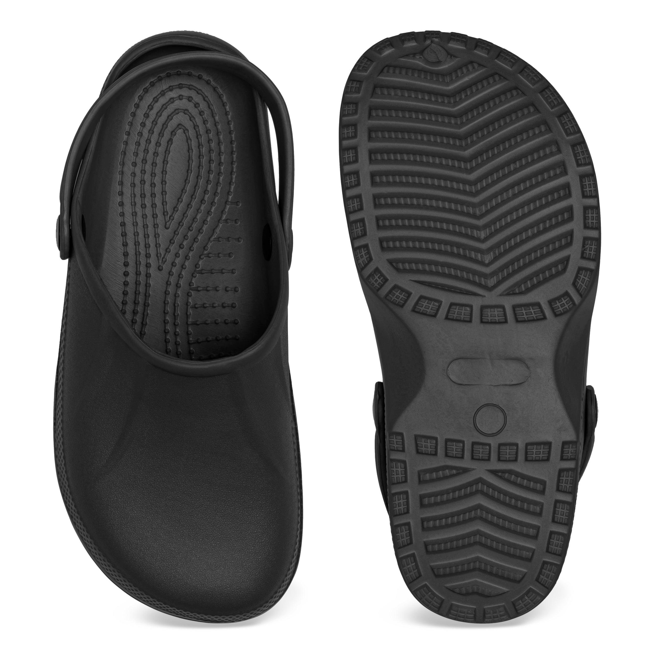 Men's Allonby Classic Garden Clogs - Wide Fit Comfortable Slip-On Shoes for Outdoor Work, Gardening & Beach Use