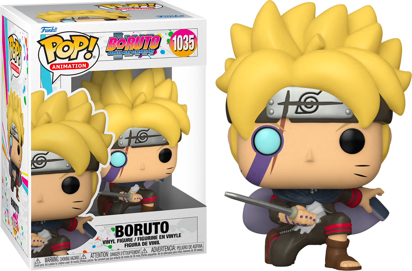Boruto Uzumaki Funko Pop Vinyl Figure #1035 - Naruto Next Generations Collectible Toy for Anime Fans | Perfect for Display, Gifts, and Anime Collections
