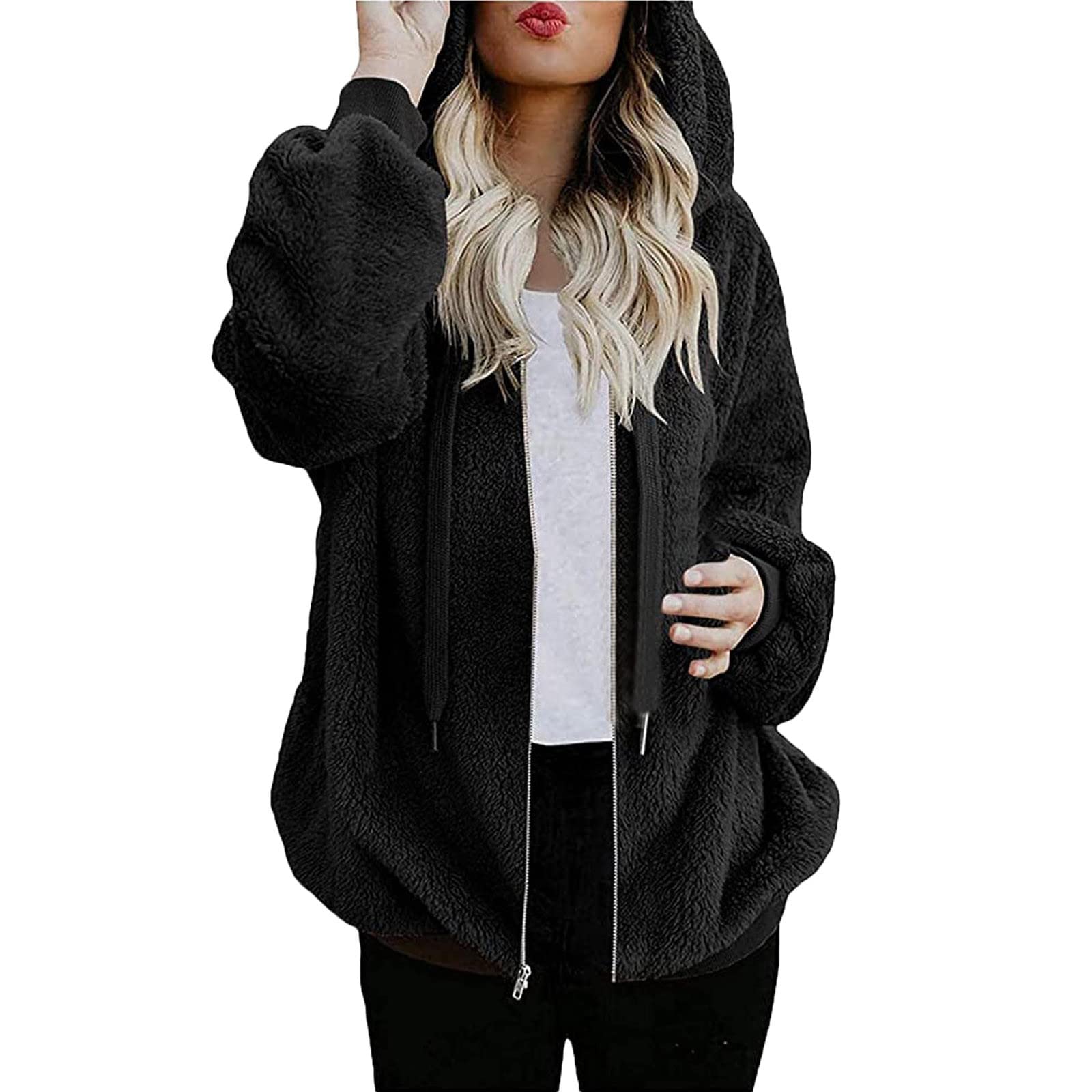 Miximx Women's Casual Long Sleeve Spaghetti Strap Coat with Pockets - Lightweight Outerwear for Spring, Fall & Layering Outfits