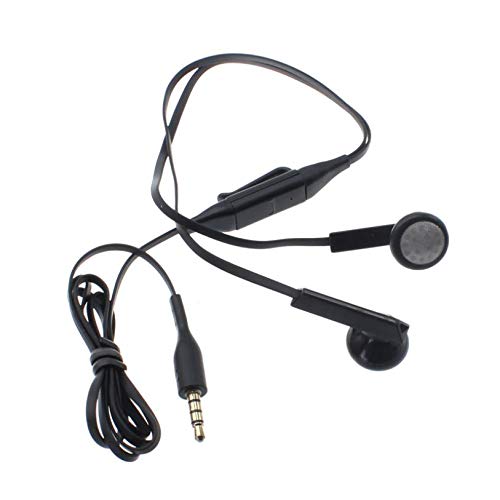 Wired Earphones with Mic 3.5mm - Compatible with Samsung Galaxy A72, A52, A42, A32, A12 - Noise Cancelling Headphones for Calls, Music, Gaming & Work (Black)