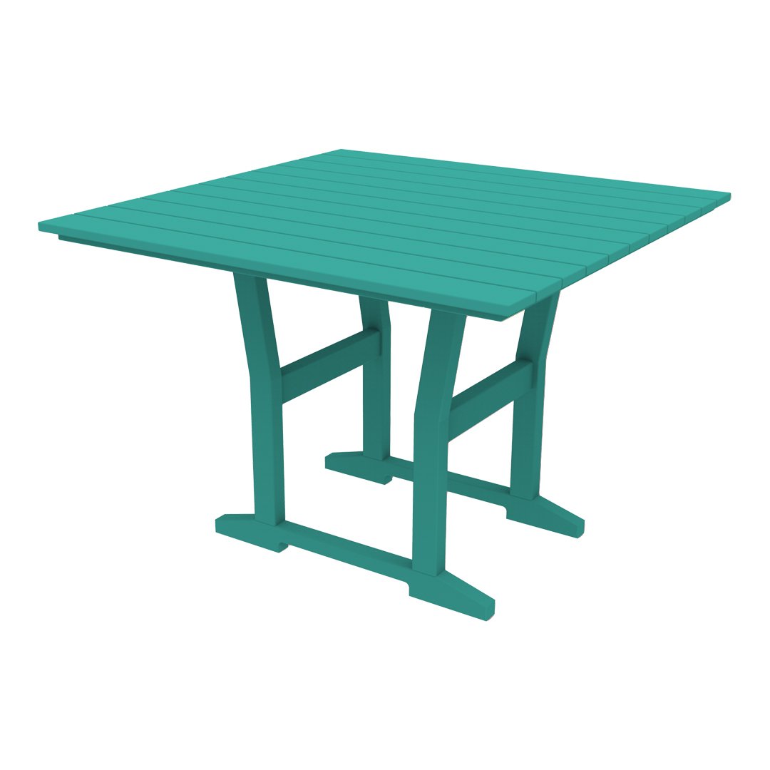 Coastline Cafe Square Dining Table - 36 Inch Modern Kitchen Table for Small Spaces, Breakfast Nook, or Outdoor Patio - Perfect for Apartments, Condos, and Bistro Settings