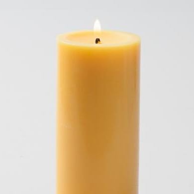 12 Pack Eastland Glass Cylinder Vases 7.5 Inch & 12 Pack Richland Pillar Candles 6 Inch Yellow - Perfect for Wedding Centerpieces, Home Decor, and Special Events
