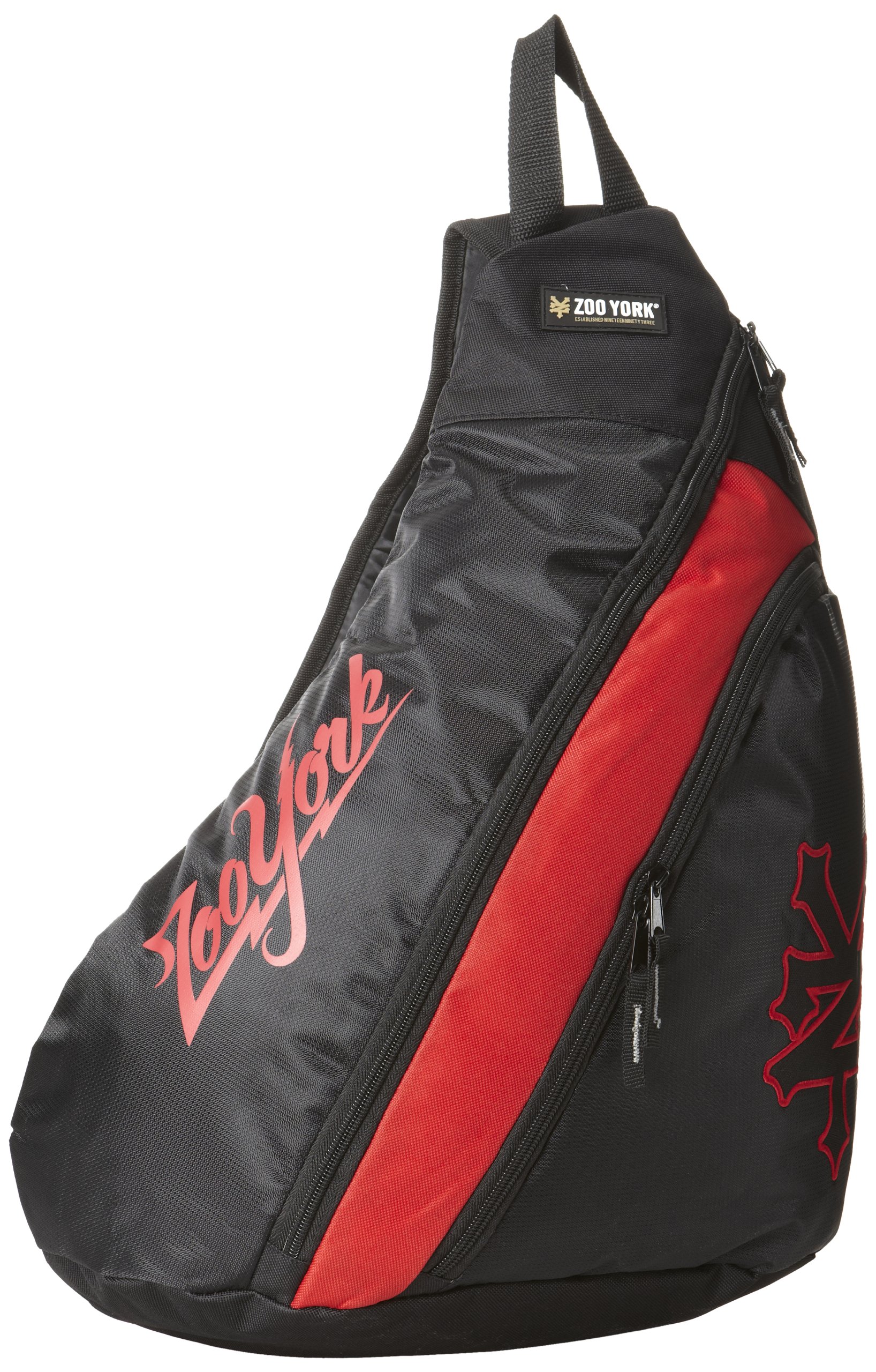 Zoo York Men's Sling Bag Black/Red for Urban Commute & Travel