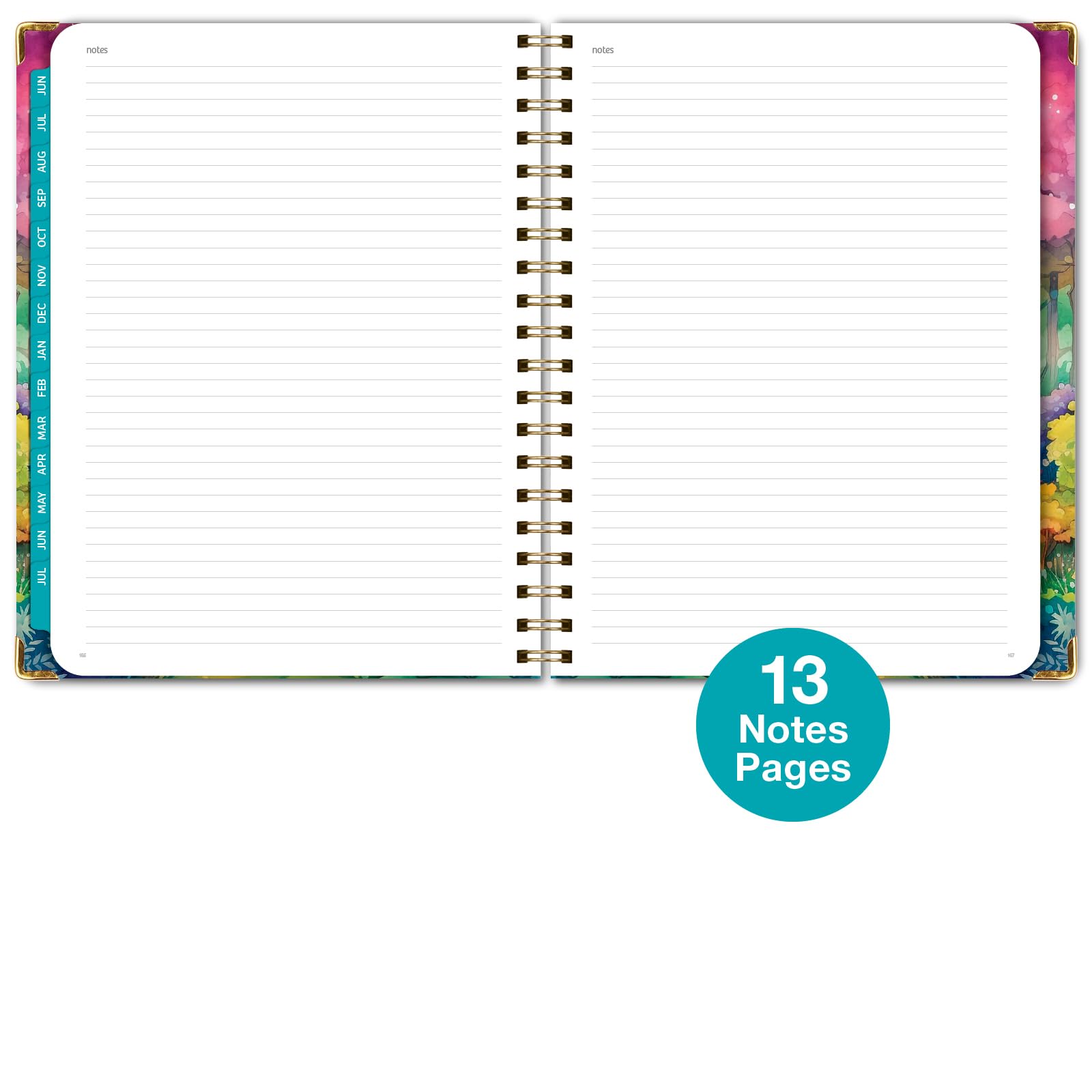 2024-2025 Academic Planner Hardcover - June 2024 to July 2025 Daily Weekly Monthly Organizer - 8.5