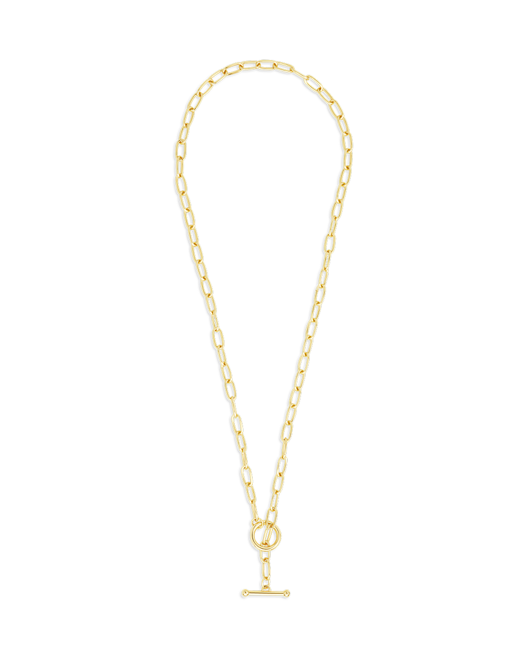 Stylish Ledger Paperclip Toggle Necklace - Trendy Silver Chain Jewelry for Women - Perfect for Office Wear, Casual Outfits & Gift Giving