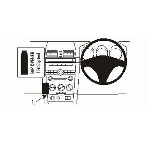 ClicOn No Holes Angled Dash Mount for Mazda 3 (2004-2009) - Secure Phone Holder for Hands-Free Navigation & Driving Safety
