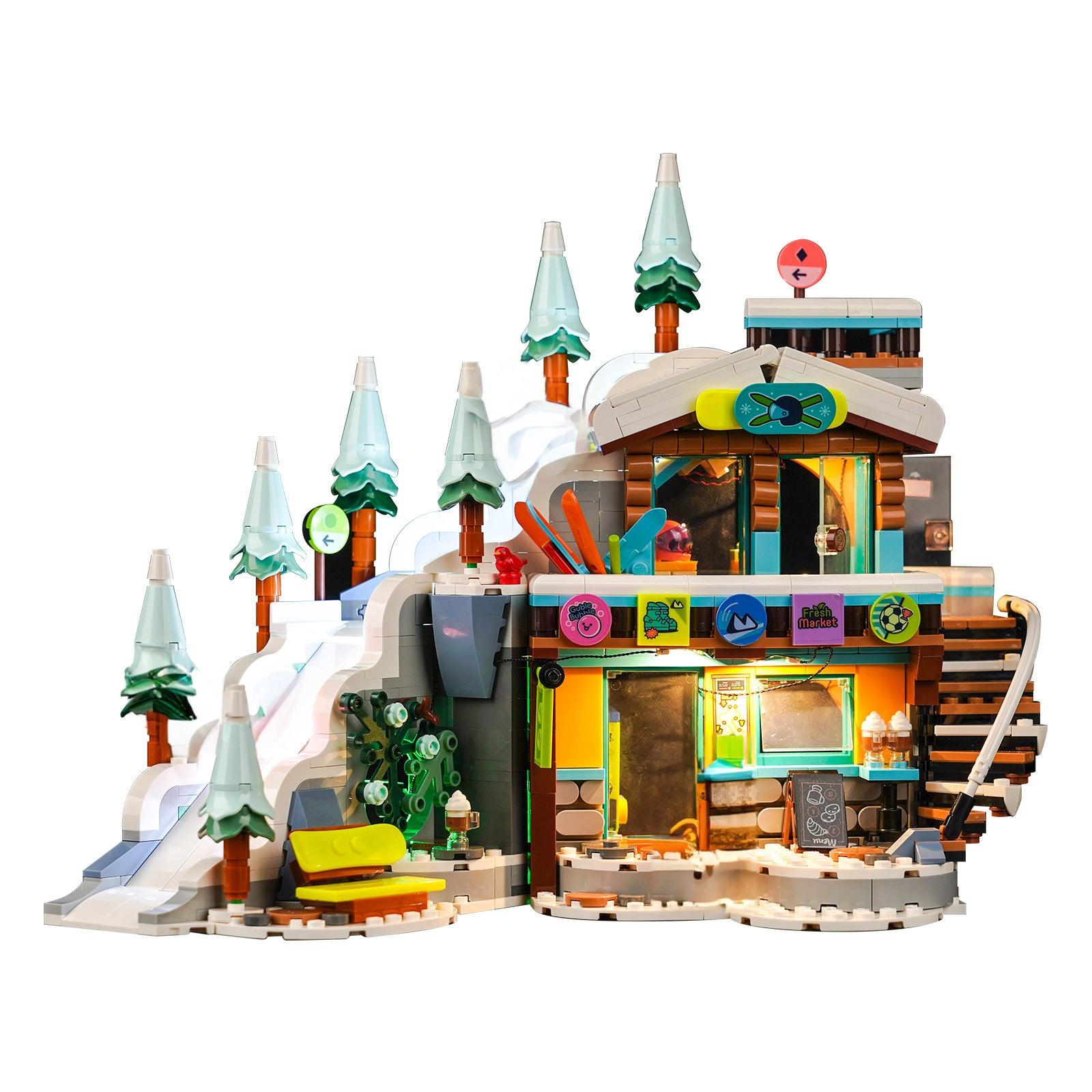 LEGO Mountaintop Climbing Snow Mountain Lamp Set 41756 - LED Light Kit for LEGO Building Blocks, DIY Night Light for Kids Room Decor & Model Display